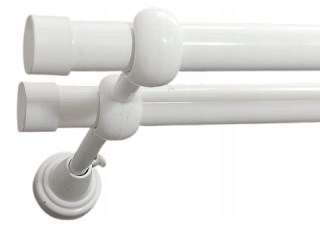 Dvojitá záclonová tyč 19 mm + 19 mm 300 cm